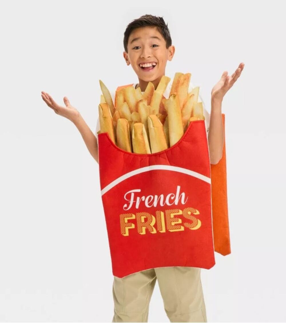 Kids' + Adult French Fries Halloween Costume Sandwich Board One Size Fits Most
